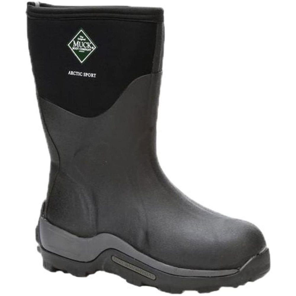 MUCK MEN'S ARCTIC SPORT RUBBER HIGH PERFORMANCE WINTER BOOTS, BLACK, 12